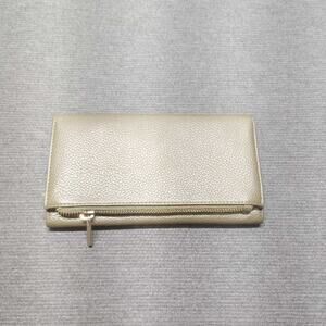 A New Day Wallet Brown Faux Leather Zip Around Clutch Card Holder Organizer